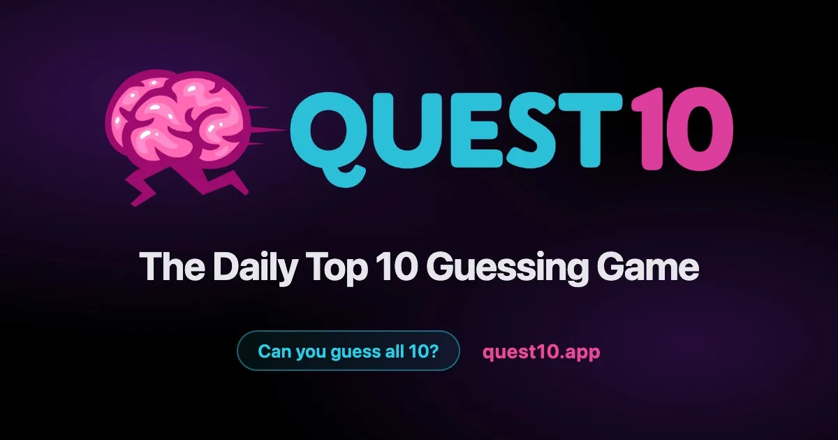 Quest10: The Daily Top 10 Guessing Game